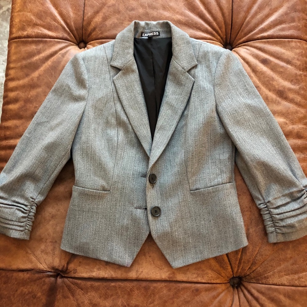 Express women’s gray blazer size 0